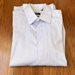 Mens Lilac Hugo Boss Button Down Dress Shirt